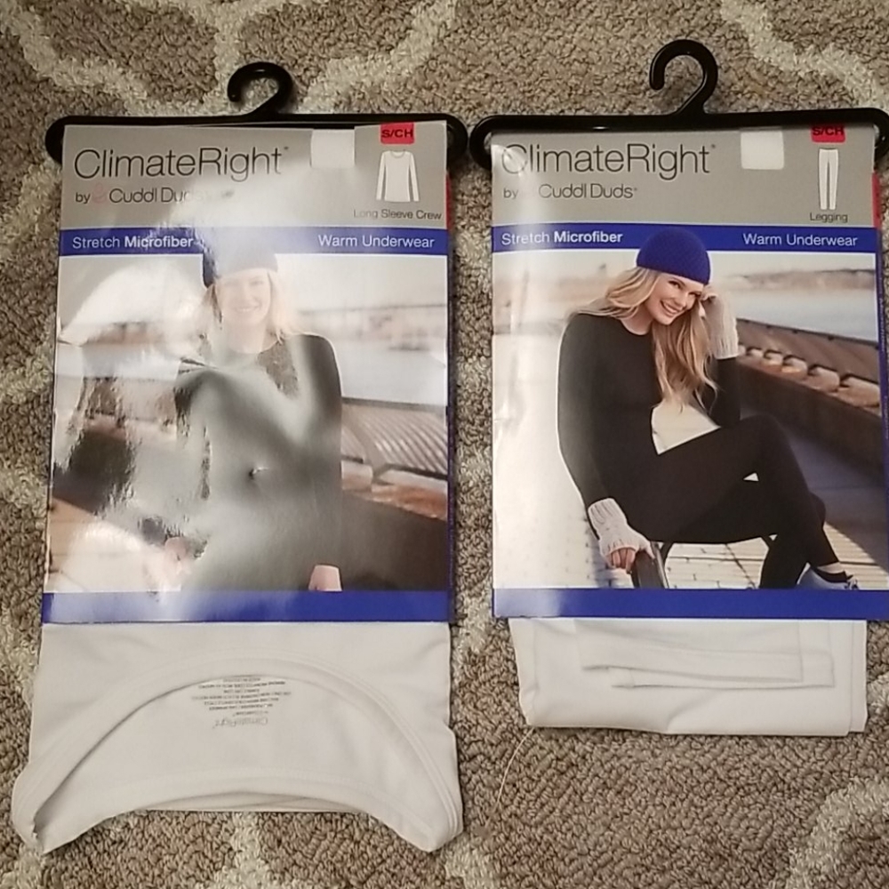 Cuddl Duds Warm Underwear Shirt & Legging Set
